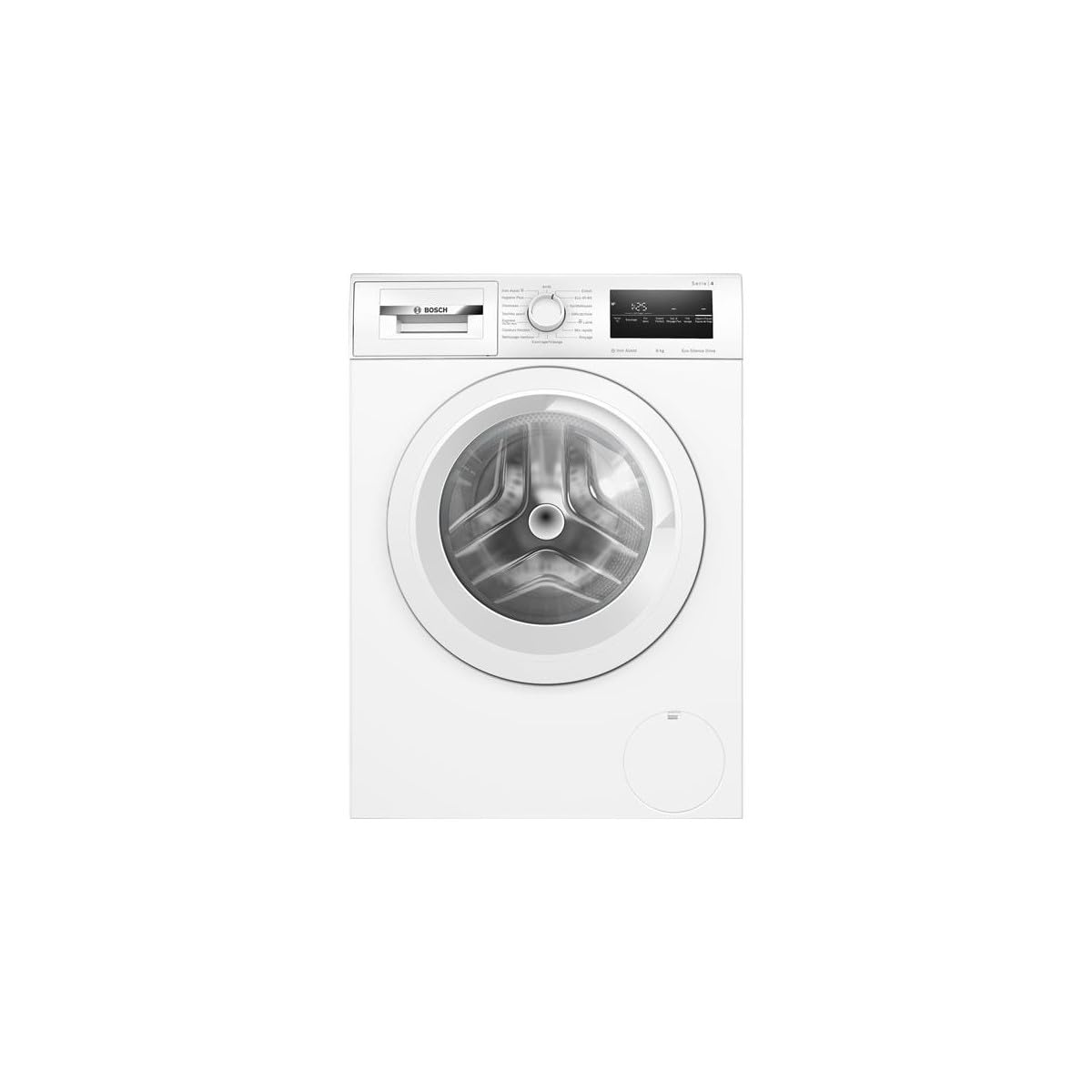 Lave-linge Hublot 8 kg - 1400 trs/min - Classe A - Moteur Induction Silencieux - Blanc