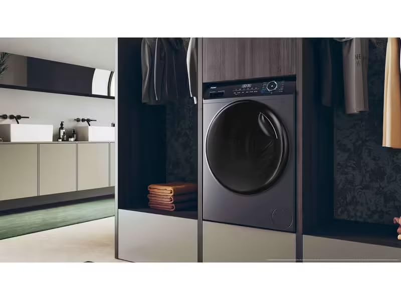 Lave-linge Séchant Frontal 8 kg / 5 kg - 1400 trs/min - Moteur Induction Direct - Silver