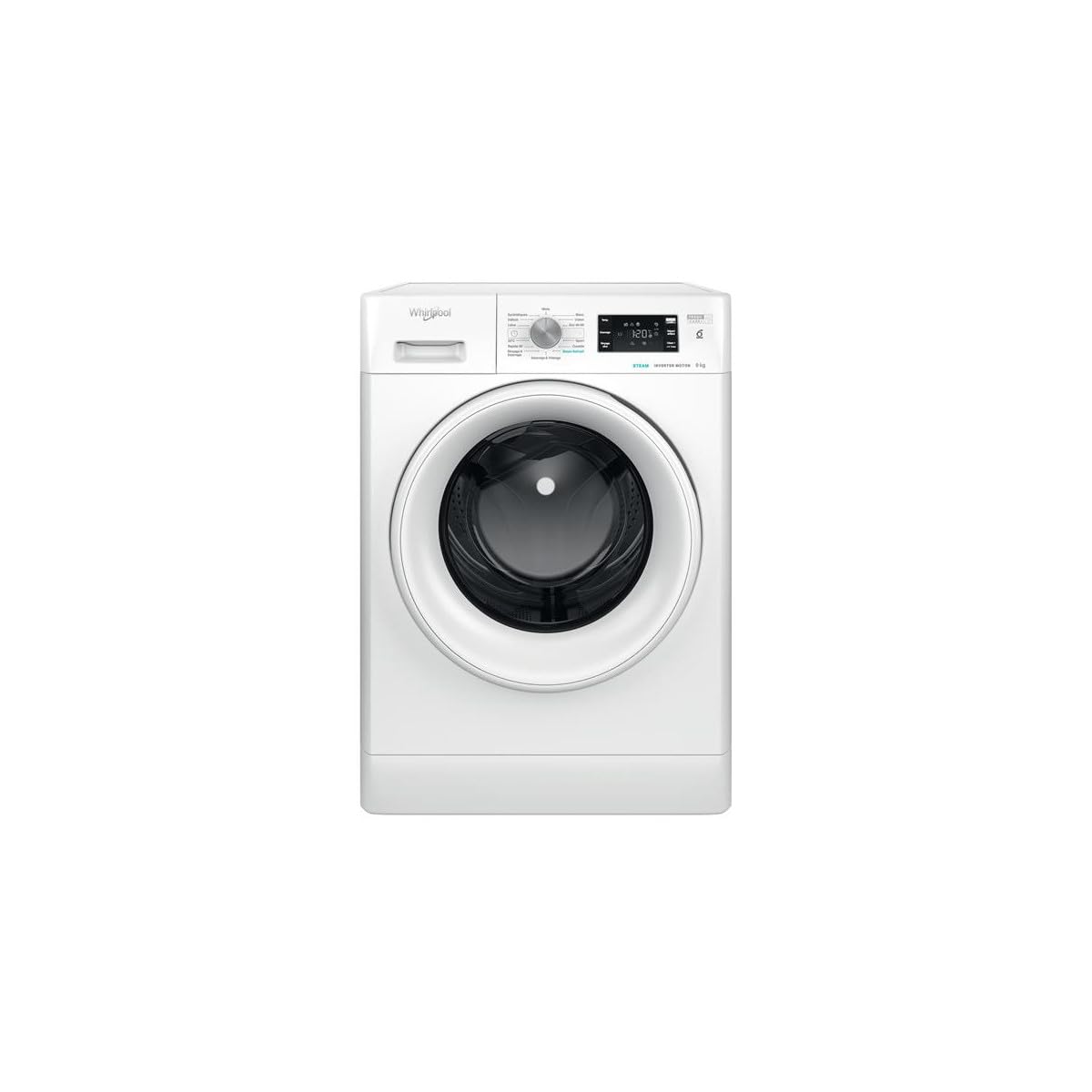 Lave-linge Frontal 9 kg - Classe A - 1400 trs/min - Moteur Induction - Vapeur - Blanc