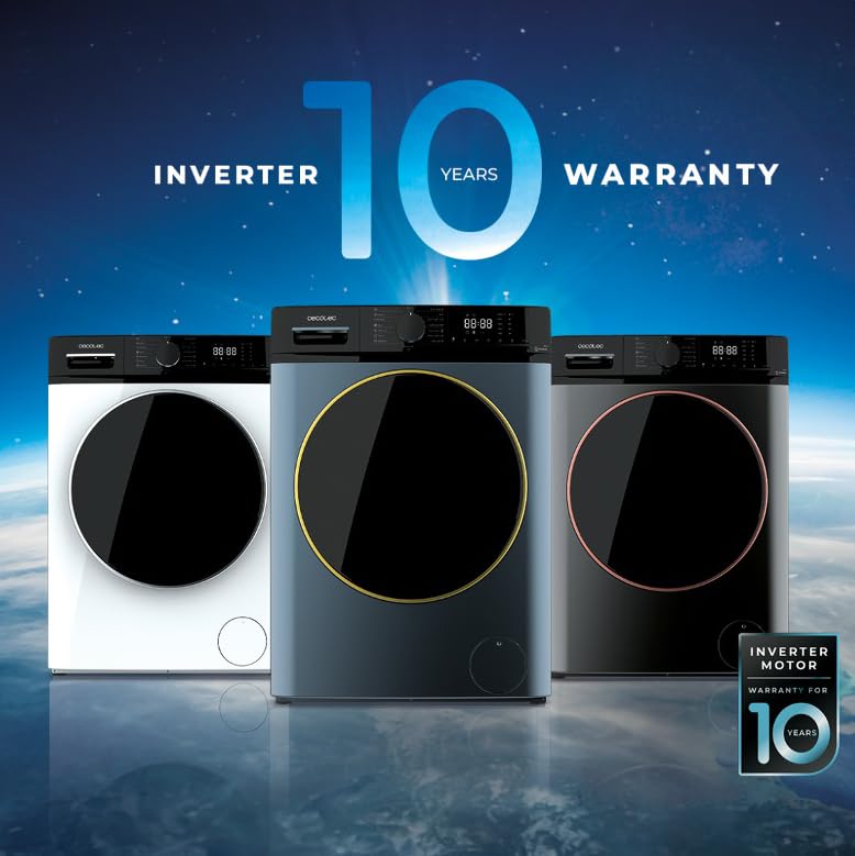 Lave Linge Bolero Dresscode 8610 Inverter A; capacité de 8 Kg, 1400 tr/min, Classe A, avec fonction vapeur, moteur Inverter Plus, 15 programmes, optimise le niveau d'eau et le lavage