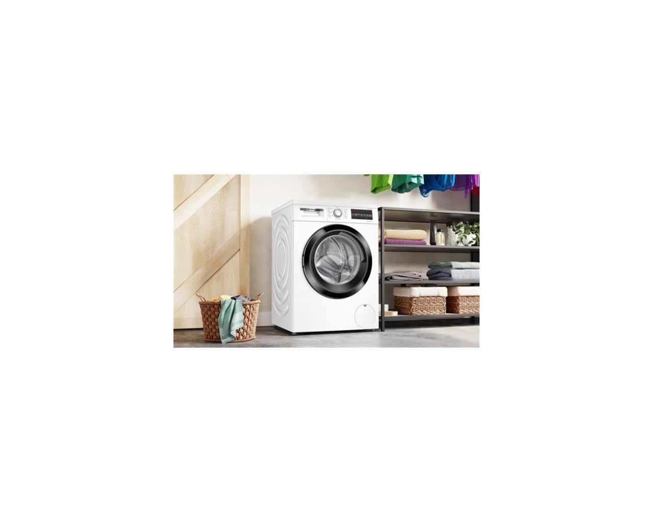 Lave-linge Frontal 9 kg - Classe A - 1400 trs/min - Moteur Induction Silencieux - Blanc