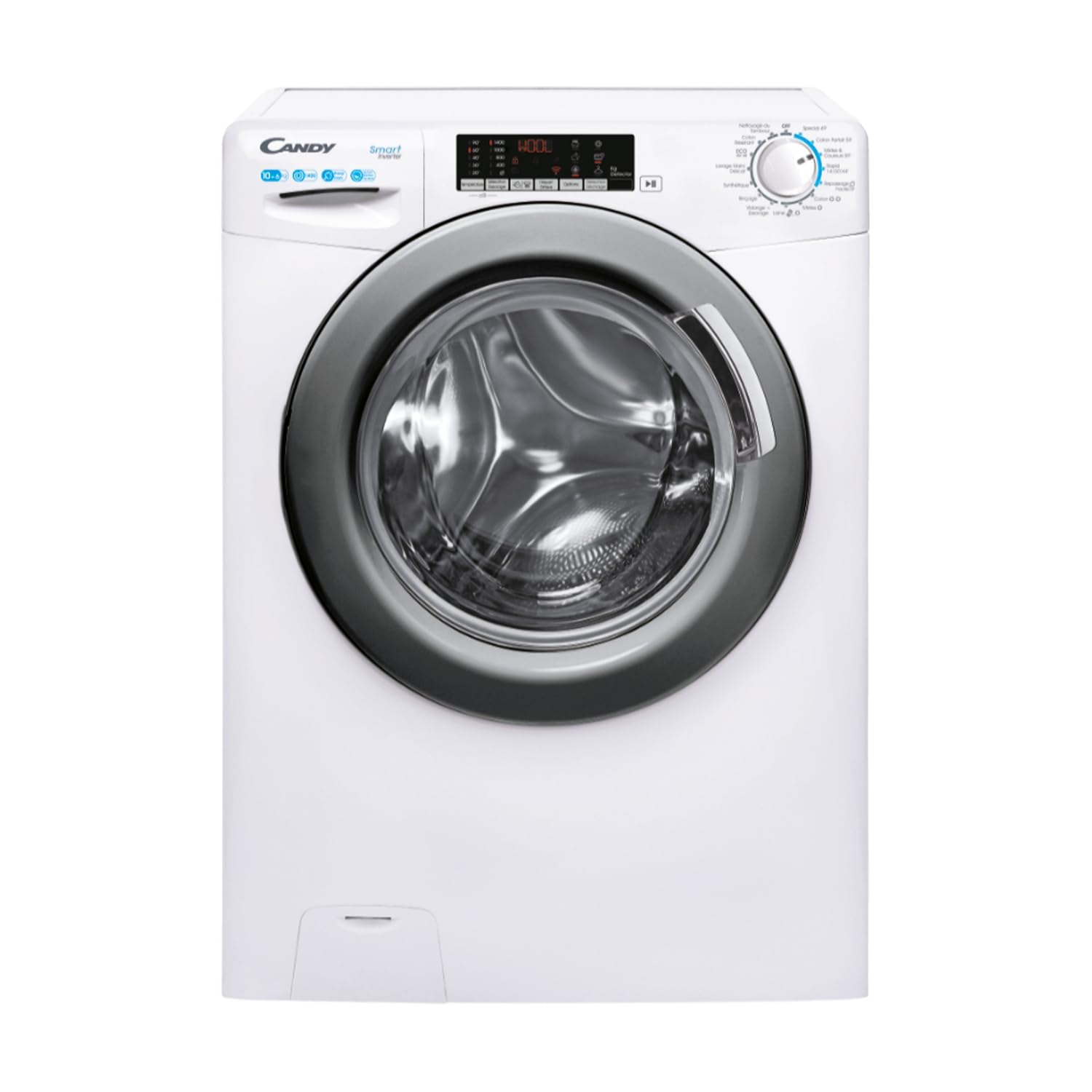 Lave-linge Séchant Frontal 10 kg / 6 kg - 1400 trs/min - Classe A - Fonction Vapeur - Blanc