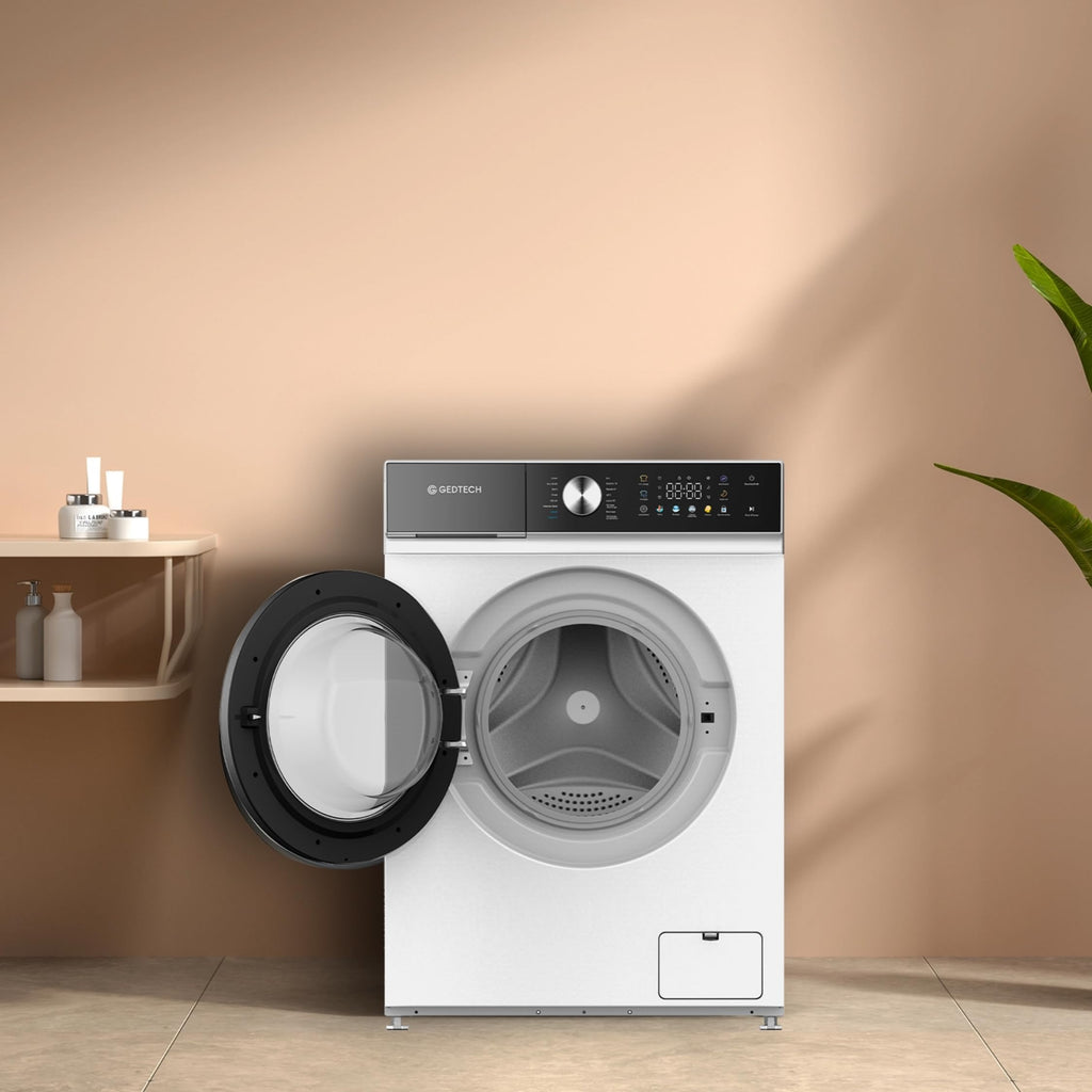 Lave-linge frontal - 10 Kg - 1400 tr/mn - 16 programmes - Eco - Intensif - Rapide – Très Faible conso - Panneau commande LED couleur (Blanc, 10 Kg)