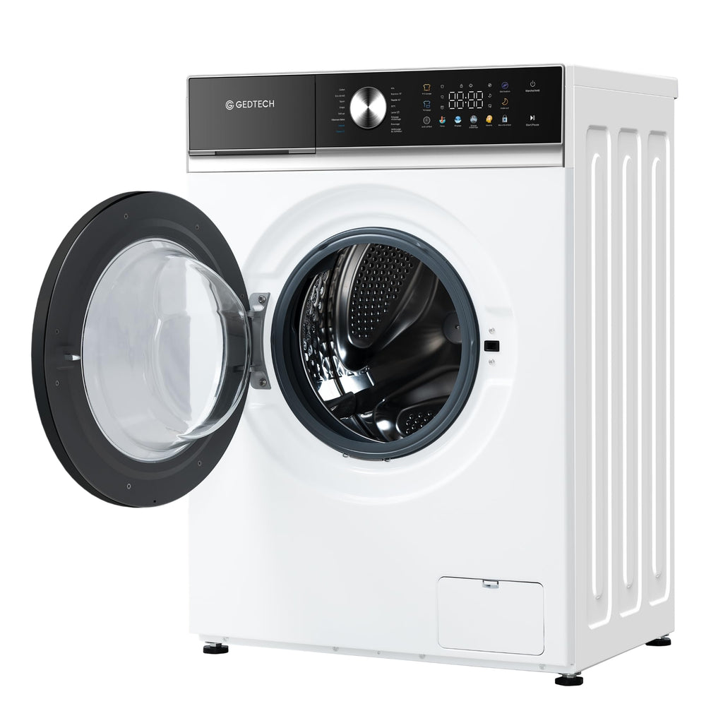 Lave-linge frontal - 10 Kg - 1400 tr/mn - 16 programmes - Eco - Intensif - Rapide – Très Faible conso - Panneau commande LED couleur (Blanc, 10 Kg)