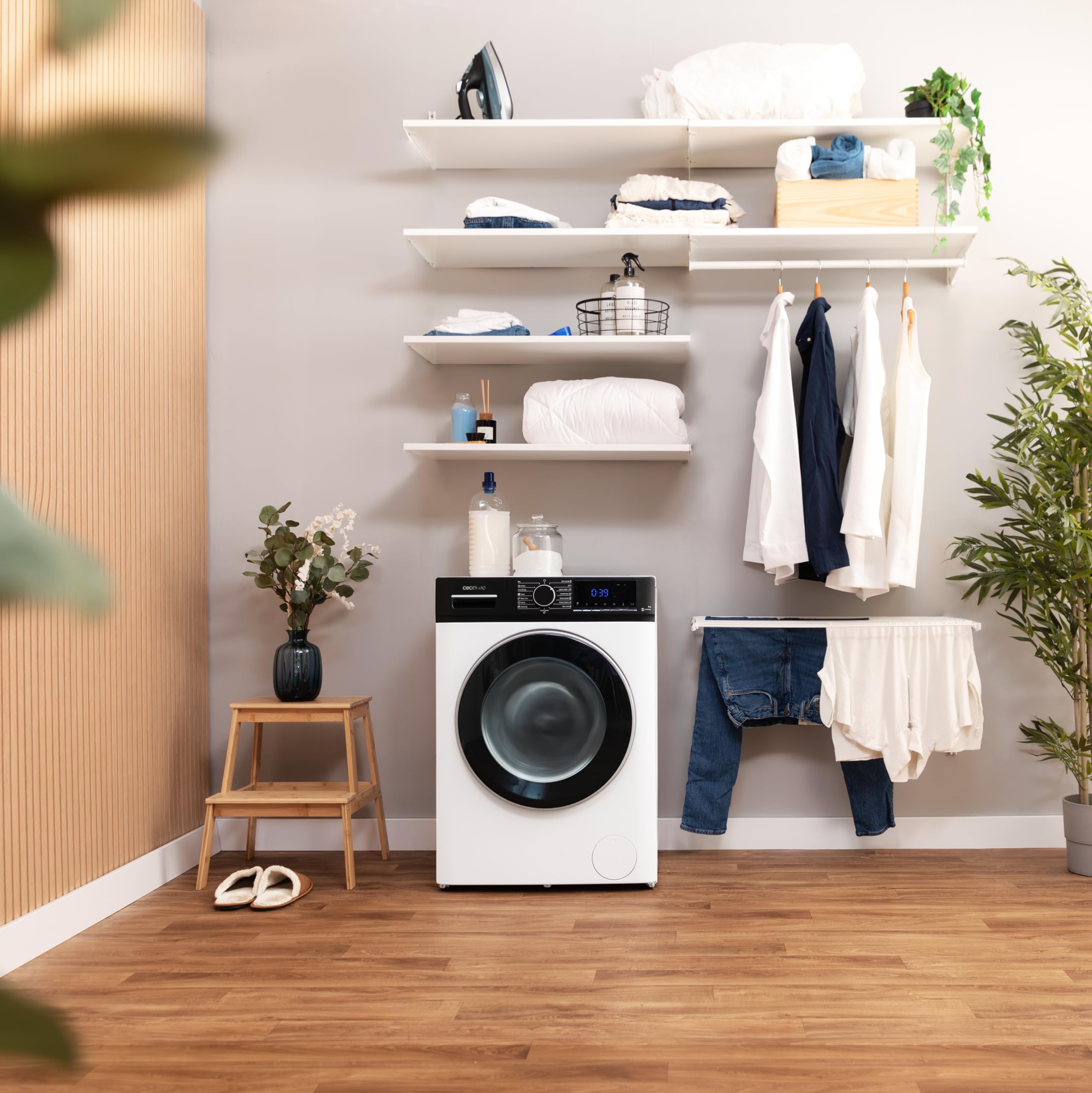 Lave Linge Bolero Dresscode 8610 Inverter A; capacité de 8 Kg, 1400 tr/min, Classe A, avec fonction vapeur, moteur Inverter Plus, 15 programmes, optimise le niveau d'eau et le lavage